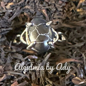 Alquimia by Ady Black Stone Ring